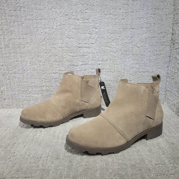 Sorel Shoes - Sorel Womens Size 5 Camel Brown Waterproof Leather Chelsea Boots NY1941-240